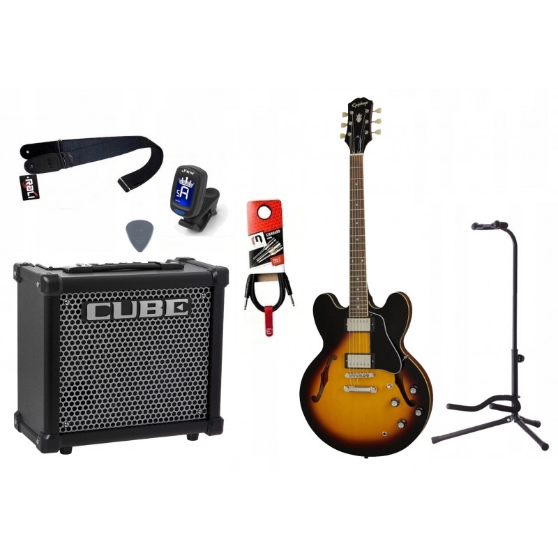 Gitara Elektryczna + Wzmacniacz 10W Tuner Zestaw 827 - 1 Gitara Elektryczna + Wzmacniacz 10W Tuner Zestaw 827 - 1