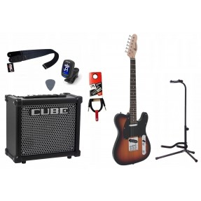 Gitara Elektryczna + Wzmacniacz 10W Tuner Zestaw 828 - 1