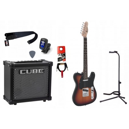 Gitara Elektryczna + Wzmacniacz 10W Tuner Zestaw 828 - 1