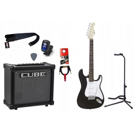 Gitara Elektryczna + Wzmacniacz 10W Tuner Zestaw 829 - 1