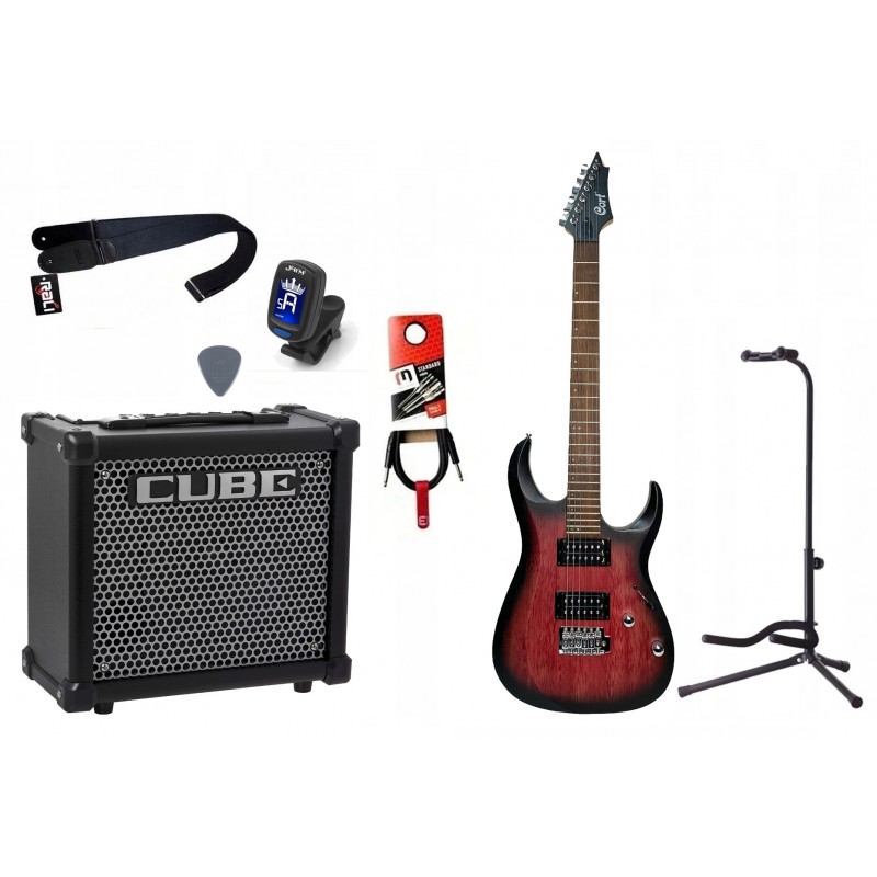 Gitara Elektryczna + Wzmacniacz 10W Tuner Zestaw 830 - 1