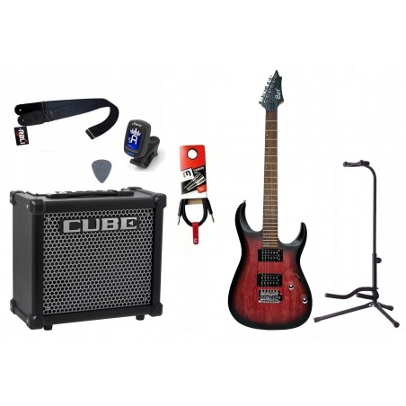 Gitara Elektryczna + Wzmacniacz 10W Tuner Zestaw 830 - 1