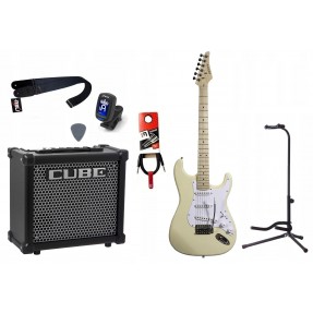 Gitara Elektryczna + Wzmacniacz 10W Tuner Zestaw 833 - 1