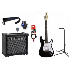 Gitara Elektryczna + Wzmacniacz 10W Tuner Zestaw 839 - 1