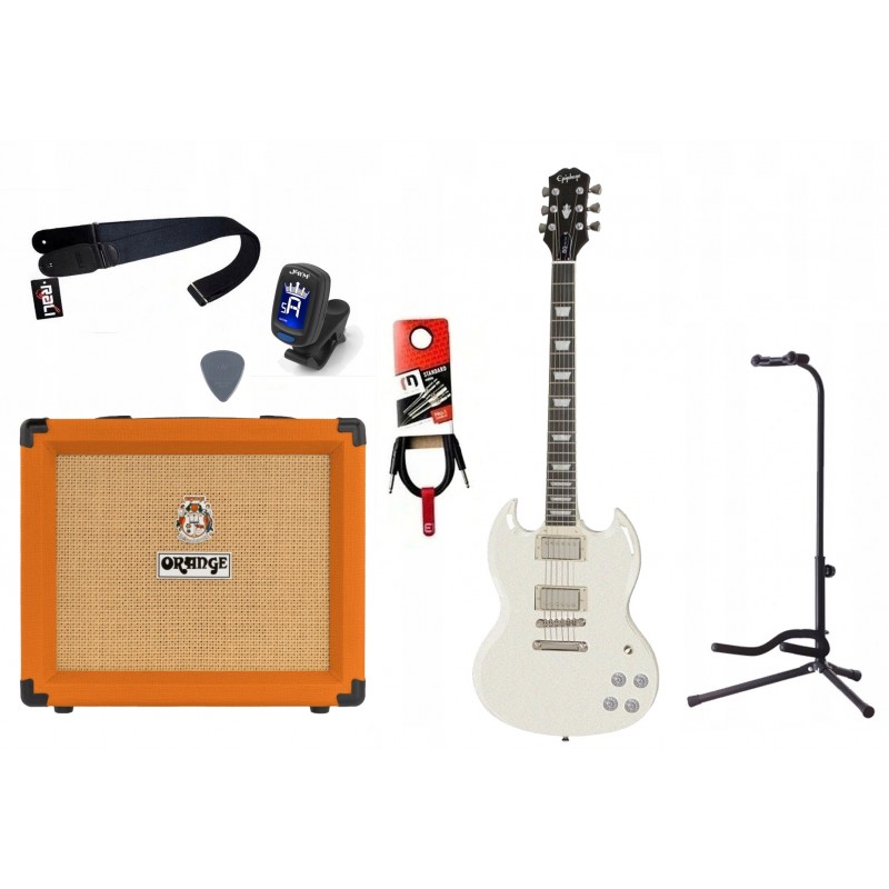 Gitara Elektryczna + Wzmacniacz 20W Tuner Zestaw 854 - 1 Gitara Elektryczna + Wzmacniacz 20W Tuner Zestaw 854 - 1