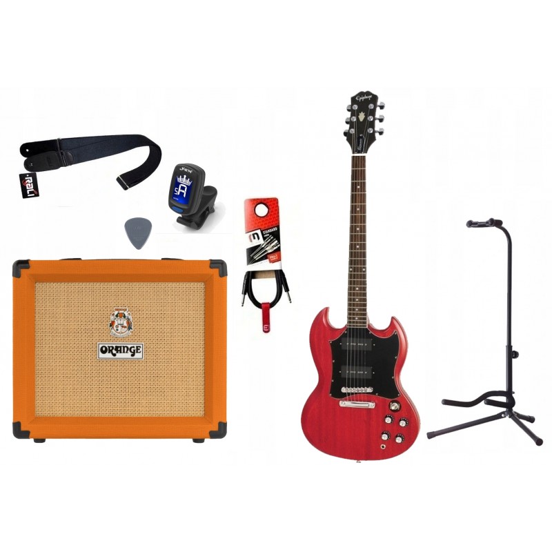 Gitara Elektryczna + Wzmacniacz 20W Tuner Zestaw 856 - 1 Gitara Elektryczna + Wzmacniacz 20W Tuner Zestaw 856 - 1