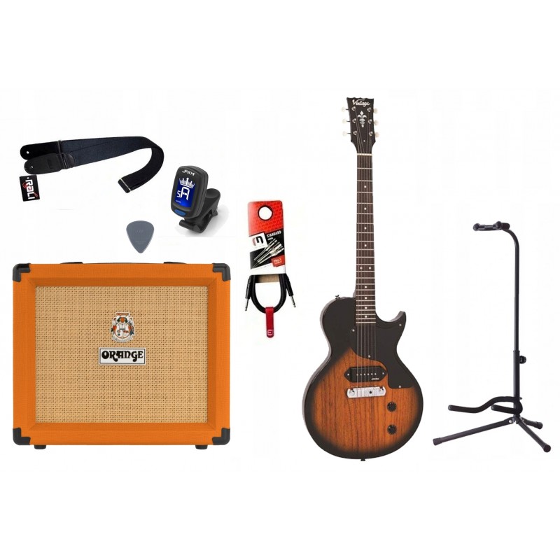 Gitara Elektryczna + Wzmacniacz 20W Tuner Zestaw 886 - 1