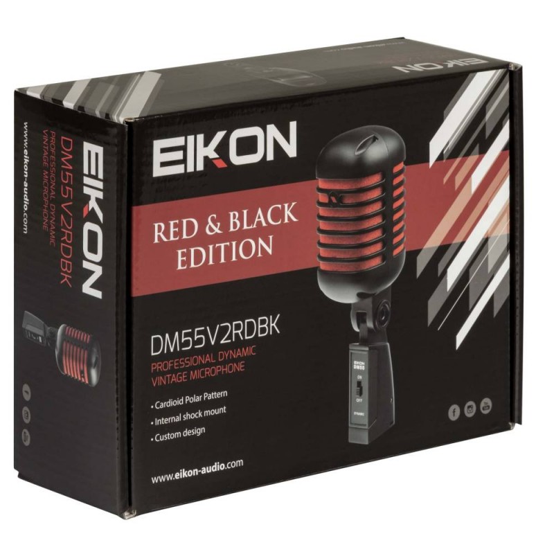 Eikon DM55V2RDBK - mikrofon dynamiczny typu Elvis - 7