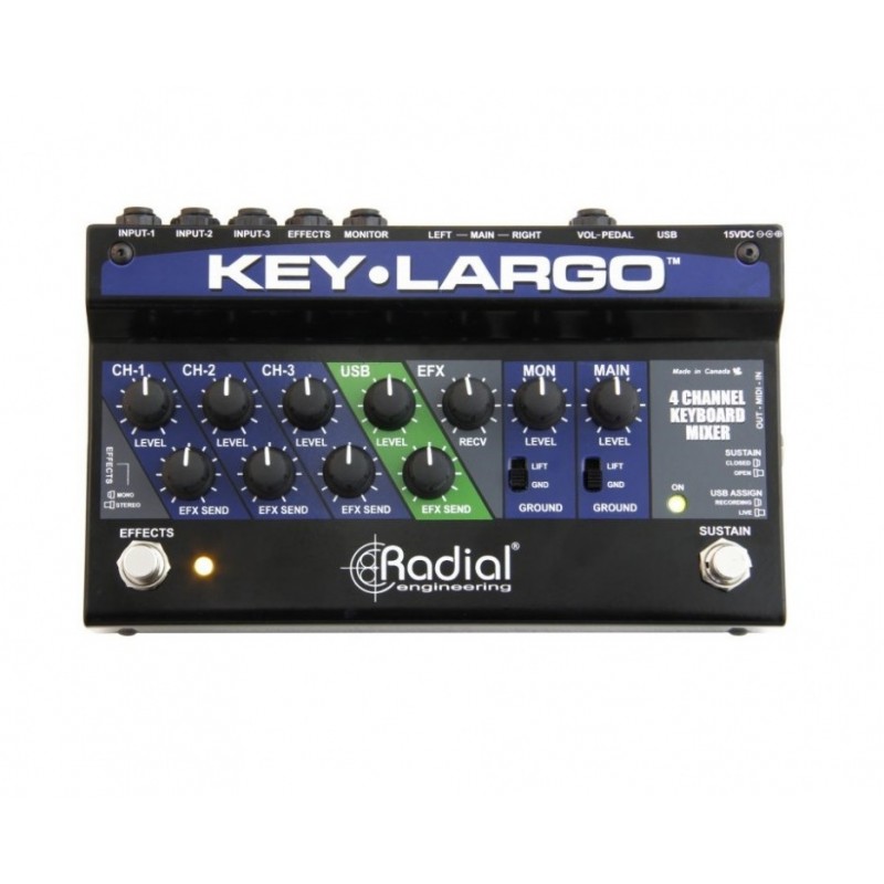 Radial Pro Key Largo - mikser do klawiszy