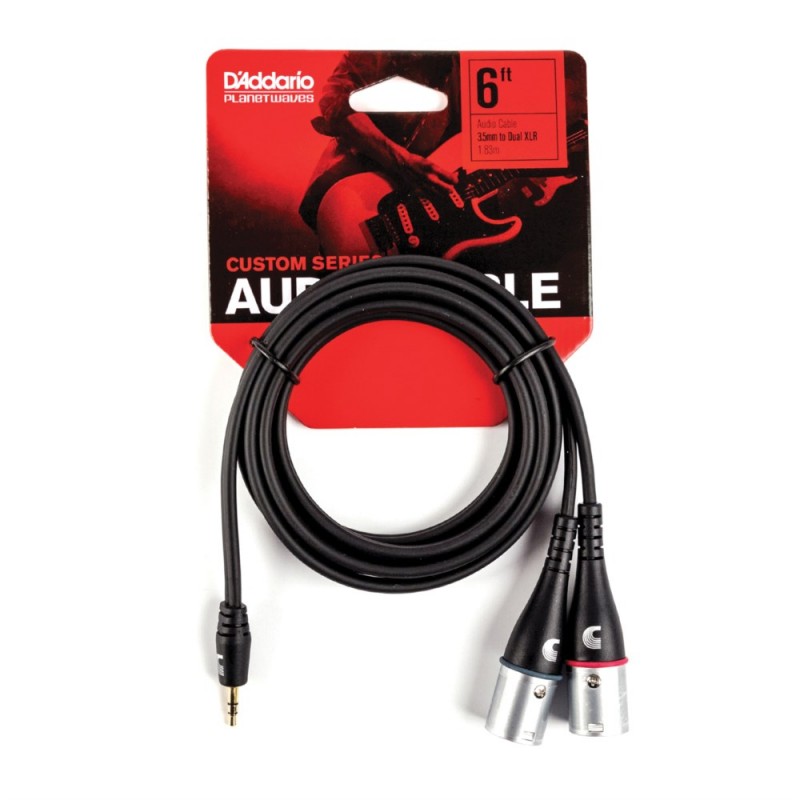 D'Addario PW-MPXLR-06 - Kabel audio 1x Jack - 2x XLR - 2 D'Addario PW-MPXLR-06 - Kabel audio 1x Jack - 2x XLR - 2