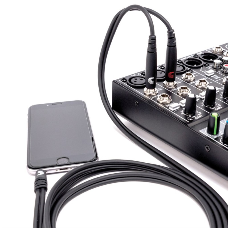D'Addario PW-MPTS-06 - Kabel audio 2x Jack - 1x Jack - 4 D'Addario PW-MPTS-06 - Kabel audio 2x Jack - 1x Jack - 4