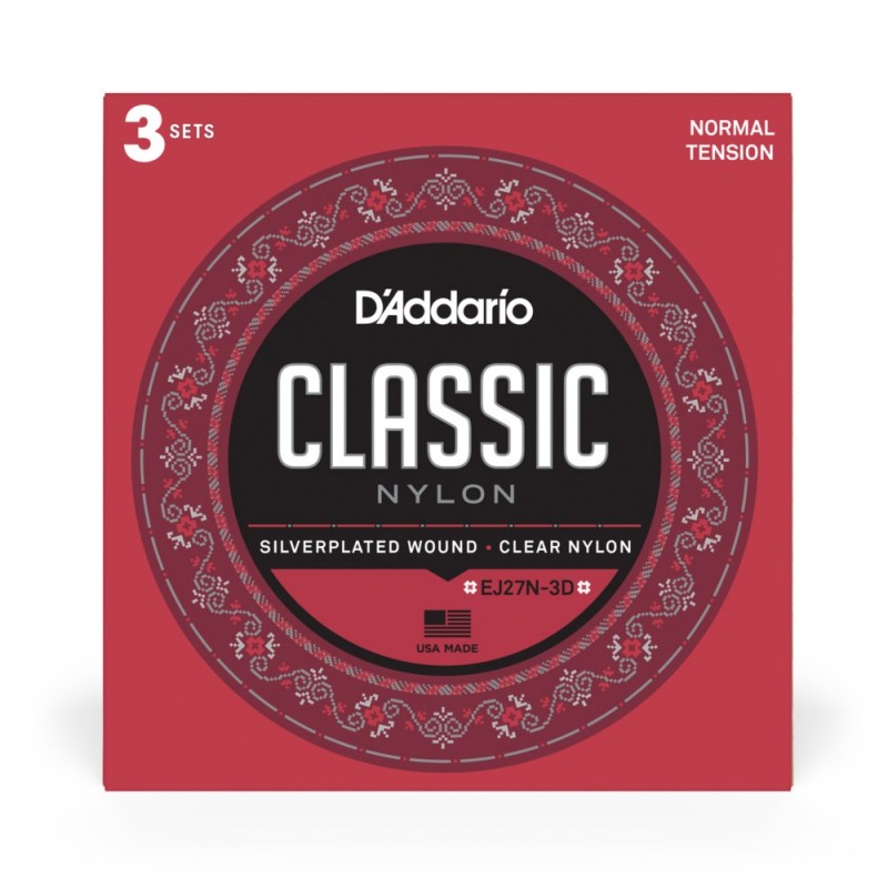 D'Addario EJ27N - Struny do gitary klasycznej (3 kpl.) - 1 D'Addario EJ27N - Struny do gitary klasycznej (3 kpl.) - 1