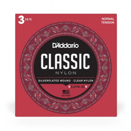 D'Addario EJ27N - Struny do gitary klasycznej (3 kpl.) - 1