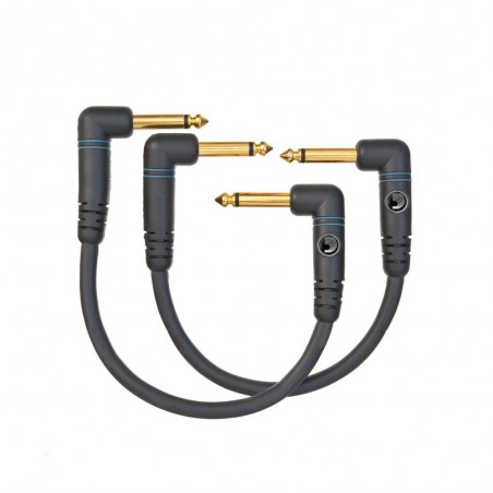 D'Addario PW-PRA-205 - Kabel krosowy kątowy (15.2 cm, 2 szt.) - 1