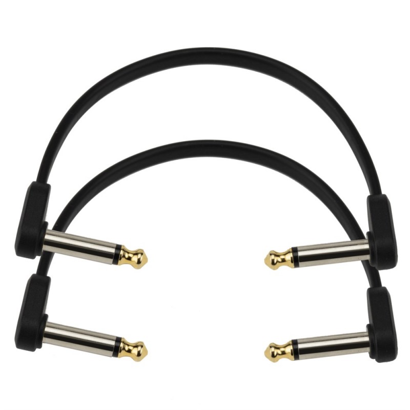 D'Addario PW-FPRR-206 - Płaski kabel krosowy kątowy (15.2 cm) - 1 D'Addario PW-FPRR-206 - Płaski kabel krosowy kątowy (15.2 cm) - 1