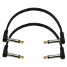 D'Addario PW-FPRR-206 - Płaski kabel krosowy kątowy (15.2 cm) - 1 D'Addario PW-FPRR-206 - Płaski kabel krosowy kątowy (15.2 cm) - 1