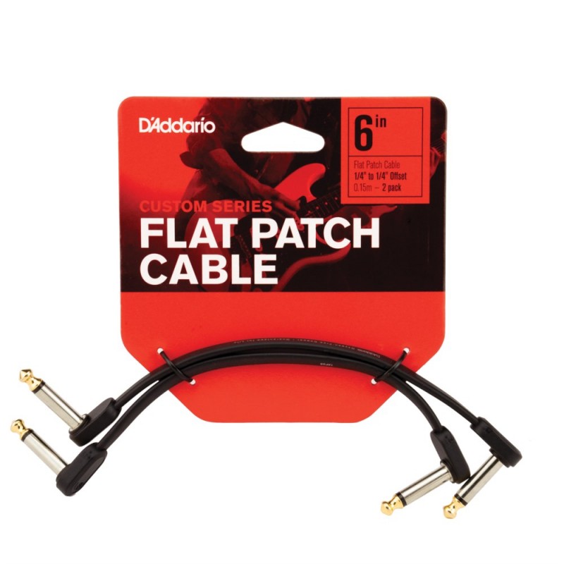 D'Addario PW-FPRR-206OS - Kabel kątowy do efektów gitarowych (0.15 m) - 2 D'Addario PW-FPRR-206OS - Kabel kątowy do efektów gitarowych (0.15 m) - 2