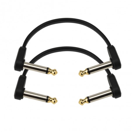 D'Addario PW-FPRR-204 - Płaski kabel krosowy kątowy (4" / 10.16 cm) - 1