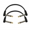 D'Addario PW-FPRR-204 - Płaski kabel krosowy kątowy (4" / 10.16 cm) - 1