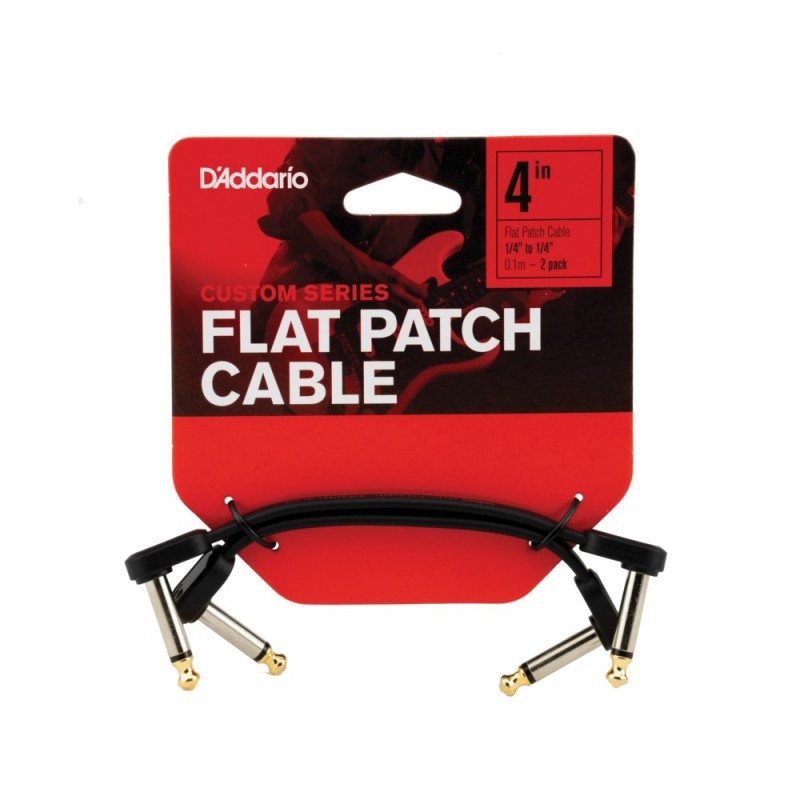 D'Addario PW-FPRR-204 - Płaski kabel krosowy kątowy (4" / 10.16 cm) - 2