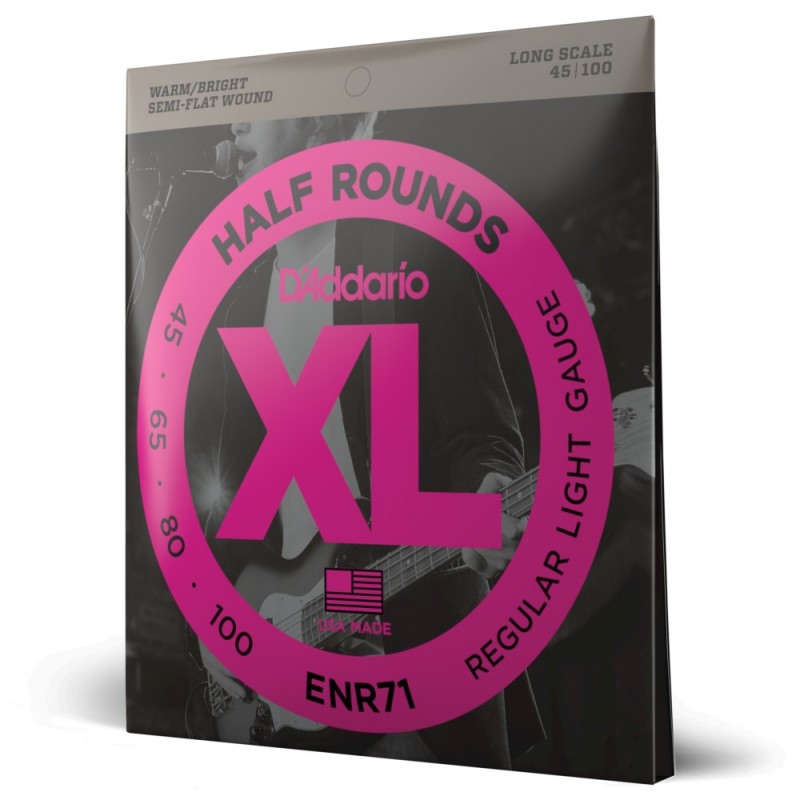 D'Addario ENR71 - Struny do gitary basowej (45-100) - 1 D'Addario ENR71 - Struny do gitary basowej (45-100) - 1