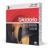 D'Addario EJ12-3D - Struny do gitary akustycznej (13-56, 3 kpl.) - 1 D'Addario EJ12-3D - Struny do gitary akustycznej (13-56, 3 kpl.) - 1