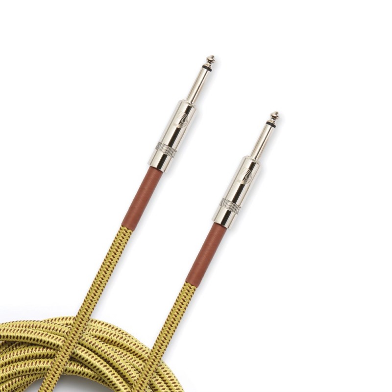 D'Addario PW-BG-10TW - Kabel instrumentalny z oplotem (tweed) - 1 D'Addario PW-BG-10TW - Kabel instrumentalny z oplotem (tweed) - 1