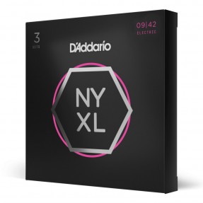 D'Addario NYXL0942-3P - Struny do gitary elektrycznej (9-42, 3 kpl.) - 1