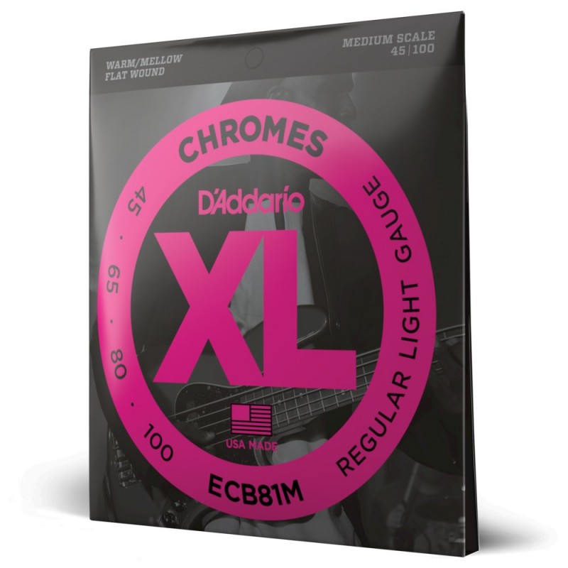 D'Addario ECB81M - Struny do gitary basowej (45-100) - 1 D'Addario ECB81M - Struny do gitary basowej (45-100) - 1