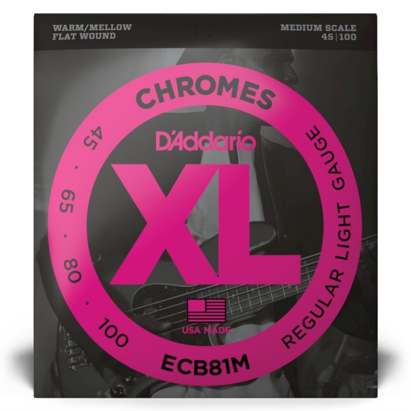 D'Addario ECB81M - Struny do gitary basowej (45-100) - 2 D'Addario ECB81M - Struny do gitary basowej (45-100) - 2