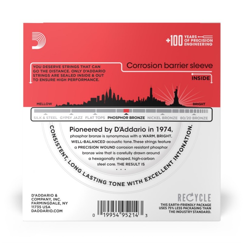 D'Addario EJ17-10P - Struny do gitary akustycznej (13-56, 10 kpl.) - 3 D'Addario EJ17-10P - Struny do gitary akustycznej (13-56, 10 kpl.) - 3
