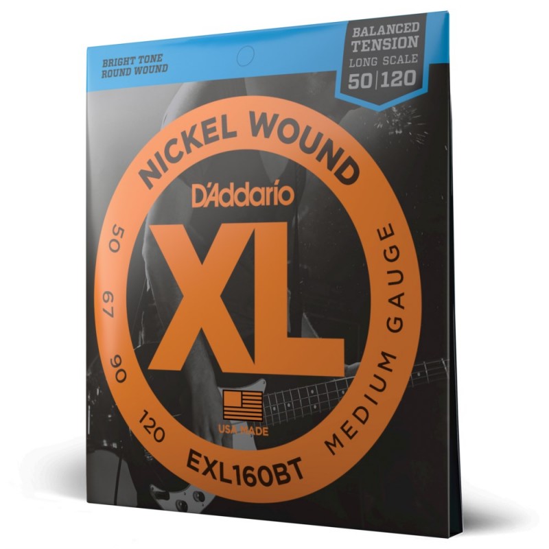 D'Addario EXL160BT - Struny do gitary basowej (50-120) - 1 D'Addario EXL160BT - Struny do gitary basowej (50-120) - 1