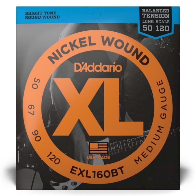 D'Addario EXL160BT - Struny do gitary basowej (50-120) - 2 D'Addario EXL160BT - Struny do gitary basowej (50-120) - 2