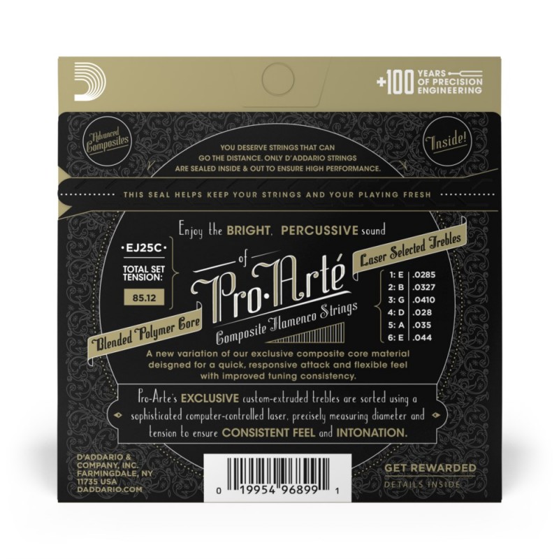 D'Addario EJ25C - Struny do gitary flamenco - 3 D'Addario EJ25C - Struny do gitary flamenco - 3