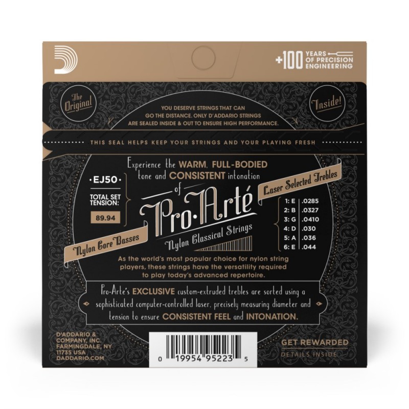 D'Addario EJ50 - Struny do gitary klasycznej - 3 D'Addario EJ50 - Struny do gitary klasycznej - 3