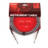 D'Addario PW-BG-10BG - Kabel instrumentalny z oplotem (szary) - 3 D'Addario PW-BG-10BG - Kabel instrumentalny z oplotem (szary) - 3