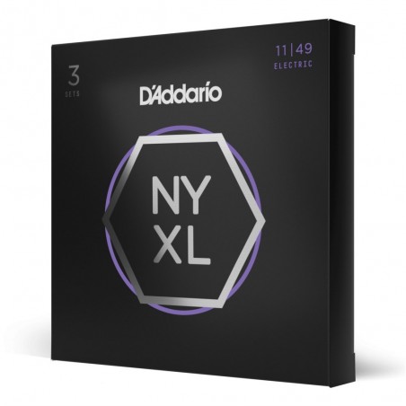 D'Addario NYXL1149-3P - Struny do gitary elektrycznej (11-49, 3 kpl.) - 1