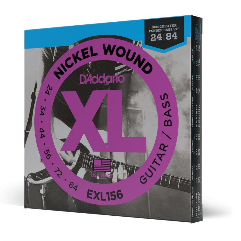 D'Addario EXL156 - Struny gitarowe (24-84) - 1 D'Addario EXL156 - Struny gitarowe (24-84) - 1