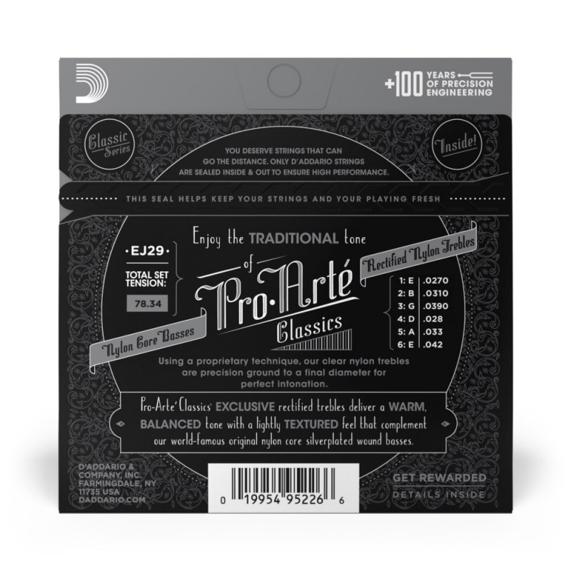 D'Addario EJ29 - Struny do gitary klasycznej - 3 D'Addario EJ29 - Struny do gitary klasycznej - 3