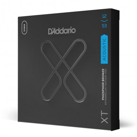 D'Addario XTAPB1253-3P - Struny do gitary akustycznej (12-53, 3 kpl.) - 1
