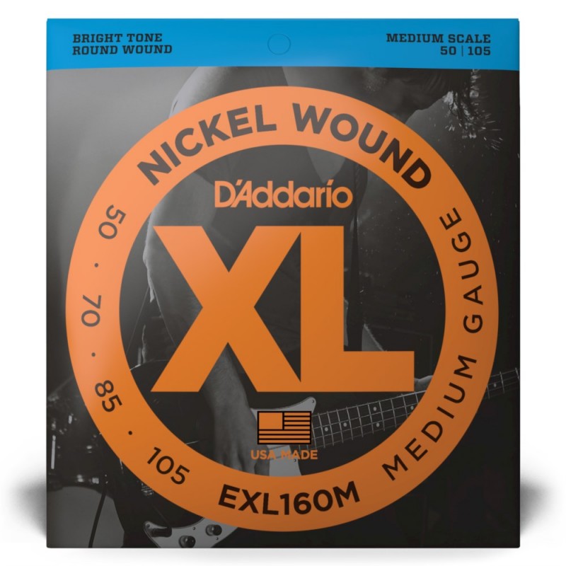 D'Addario EXL160M - Struny do gitary basowej (50-105) - 2