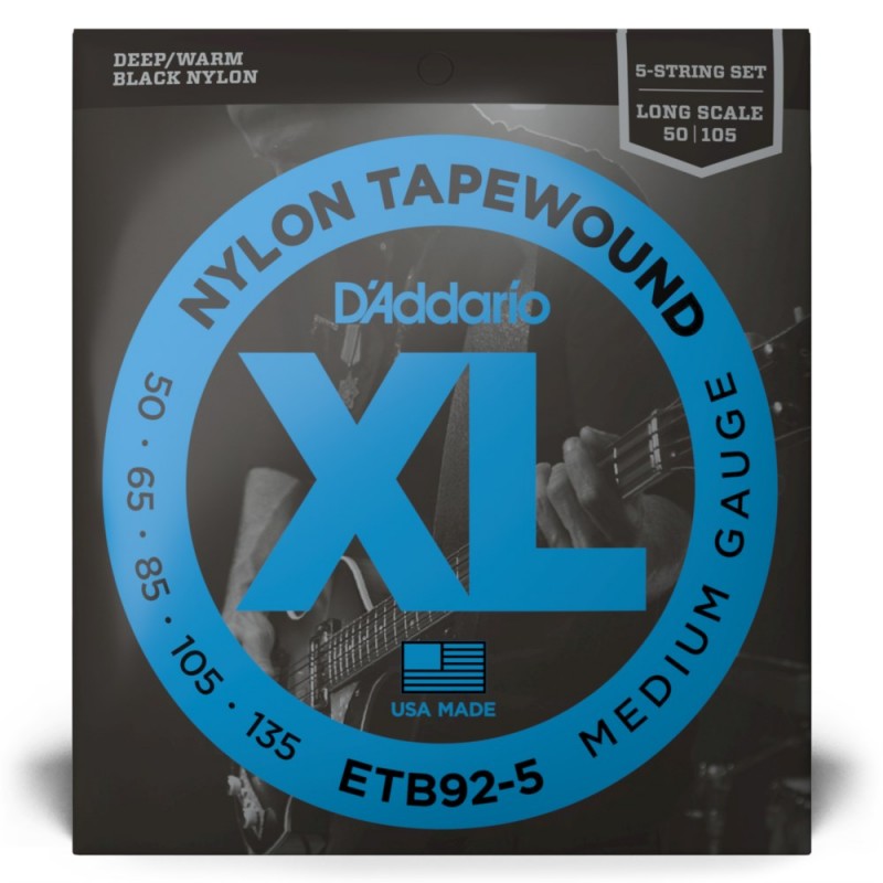 D'Addario ETB92-5 - Struny do gitary basowej 5-strunowe (50-135) - 2 D'Addario ETB92-5 - Struny do gitary basowej 5-strunowe (50-135) - 2