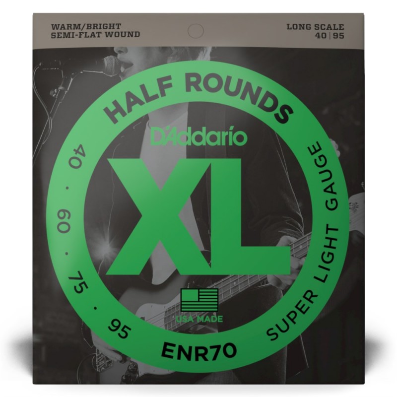 D'Addario ENR70 - Struny do gitary basowej (40-95) - 2 D'Addario ENR70 - Struny do gitary basowej (40-95) - 2