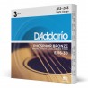 D'Addario EJ16-3D - Struny do gitary akustycznej (12-53, 3 kpl.) - 1 D'Addario EJ16-3D - Struny do gitary akustycznej (12-53, 3 kpl.) - 1
