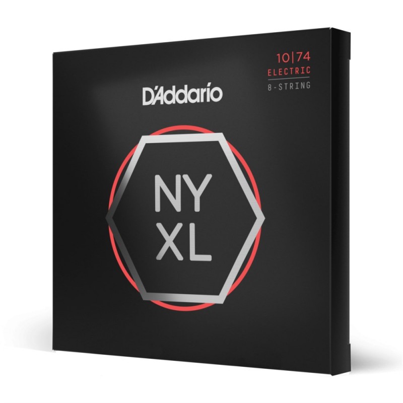 D'Addario NYXL1074 - Struny do gitary elektrycznej 8-strunowe (10-74) - 1 D'Addario NYXL1074 - Struny do gitary elektrycznej 8-strunowe (10-74) - 1