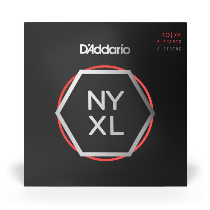 D'Addario NYXL1074 - Struny do gitary elektrycznej 8-strunowe (10-74) - 2 D'Addario NYXL1074 - Struny do gitary elektrycznej 8-strunowe (10-74) - 2