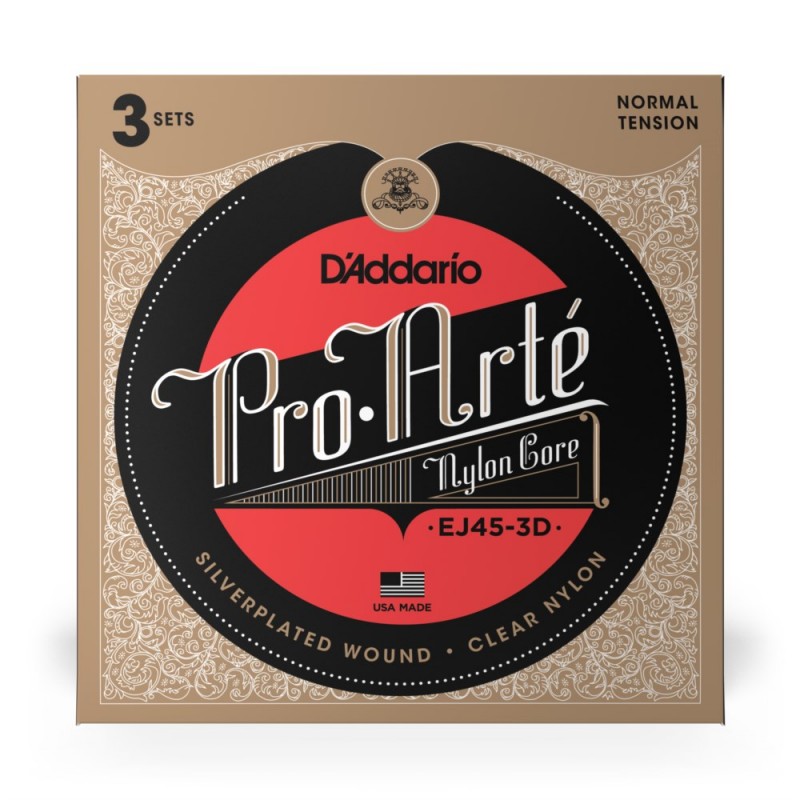 D'Addario EJ45-3D - Struny do gitary klasycznej (3 kpl.) - 2 D'Addario EJ45-3D - Struny do gitary klasycznej (3 kpl.) - 2