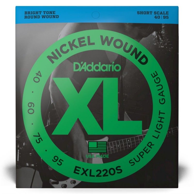 D'Addario EXL220S - Struny do gitary basowej (40-95) - 2 D'Addario EXL220S - Struny do gitary basowej (40-95) - 2