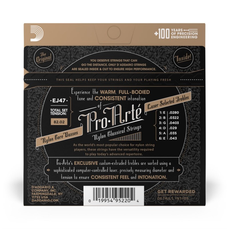 D'Addario EJ47 - Struny do gitary klasycznej - 3 D'Addario EJ47 - Struny do gitary klasycznej - 3