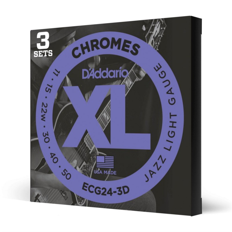 D'Addario ECG24-3D - Struny do gitary elektrycznej (11-50, 3 kpl.) - 1 D'Addario ECG24-3D - Struny do gitary elektrycznej (11-50, 3 kpl.) - 1